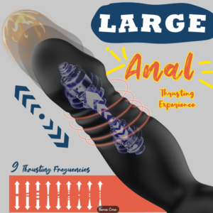 Prostate Massager with Thrusting & Vibration Modes samodejni osnutek